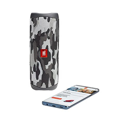 JBL Flip 5 (Black Camo) + Bundle with divvi! Protective Hardshell Case - color: Black Camo