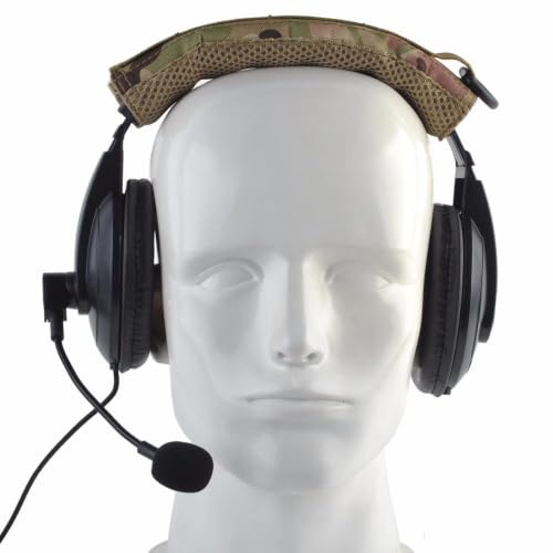 Tactical Headset Cover Advanced Modular Headphone Headband Protection Cover Pad Cushion Wrap - color: Camu