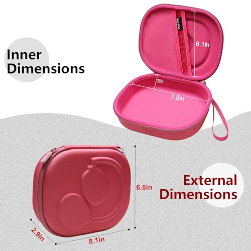 Case for JBL Tune 770NC/510BT/720BT/520BT/670NC/520C Headphones Rose | Hard Carrying Travel Case for JBL Live 770NC/670NC/680NC/780NC Headphones - color: Rose Red