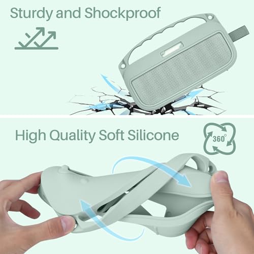 Lebakort 2nd Gen Silicone Cover Compatible with Bose SoundLink Flex 2nd Gen/Bose SoundLink Flex Portable Speaker (Alpine Sage Cover) - color: Alpine Sage Cover