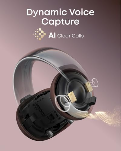 Soundcore AeroClip by Anker, Open-Ear Earbuds, Clip-On Headphones, Adaptive Comfort, Clear Calls with 4 Mics and AI, Stable Fit, 12mm Drivers for Powerful Bass, Hi-Res, Open-Ring Design | Ultra-Comfort for Running Workout, Stable, Power Bass, Hi-Res, 32H