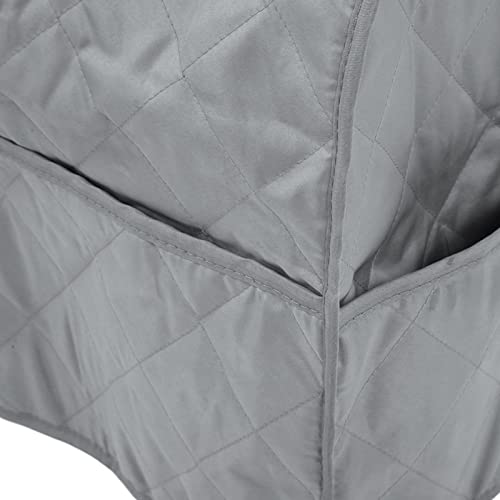 Acouto Kitchen Mixer Cover Carry Bag for Professional 5-Qt Qt Stand Mixers – Quilted Polyester Pongee & Scratch- with Handle and Storage Pockets (Grey) - color: Grey