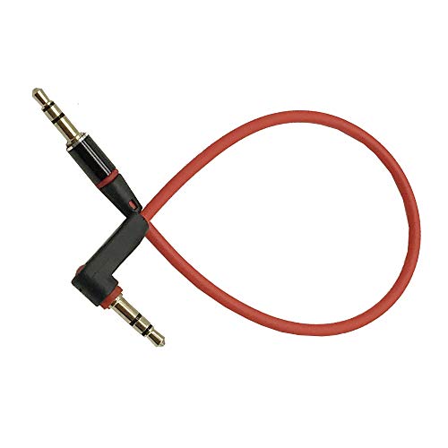 3.5mm Audio Cable 10inch 2Pack 10inch 3.5mm Auxiliary Stereo Audio Jack to Jack Cable 90 Degree Right Angle for iPhone, iPod, iPad,Smartphones, Tablets and Speakers
