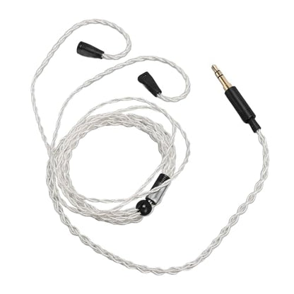 3.5mm Upgraded Detachable Earphone Cable, Silver Plated Copper Wire with Gold Plated Plug Replacement Cable for IE80 IE8i IE80i IE8 IE80S Headphones