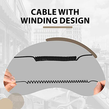 Retevis Walkie Talkie Earpiece with Mic, for RT22/RT68/RT21/H777/RT68H | Coil Tube, 2 Pin, Compatible with Baofeng UV-5R, Kenwood, Pxton 2 Way Radio, Security Two Way Radio Headset(1 Pack)