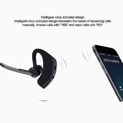 ASHATA Legend Bluetooth Headset V5.0, Single Ear Bluetooth Earpiece with Noise Canceling Mic, Ergonomic Hands Earphones, Connect to Mobile Tablet via Bluetooth, ASHATAn65gcgrxmq