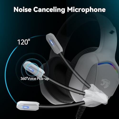 IMYB A36 Gaming Headset with Mic Stereo Headphones for Pc, PS5, Xbox - color: White