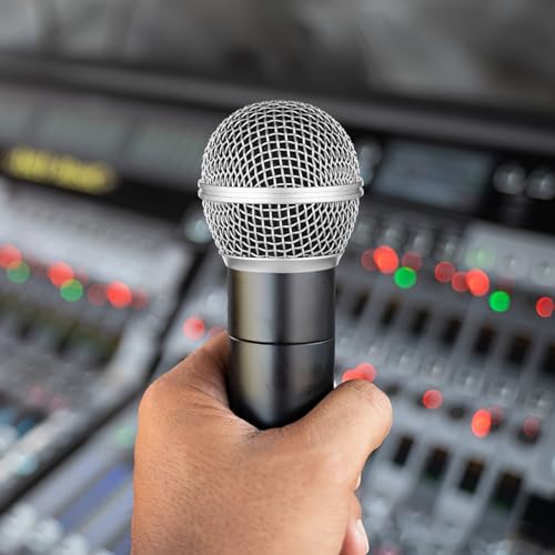 Metal Mesh Microphone Replacement Grille Compatible with Shure Mic Ball Head Acoustic Transparent Mic Grill for Clear Sound and Noise Reduction