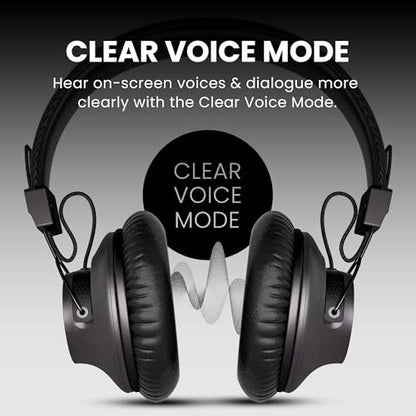 Avantree Audition 3 - Bluetooth Over-Ear Headphones with Wireless Charging Dock, 50H Battery, aptX-Adaptive, Clear Voice, Compatible with Bluetooth TVs - style: Audition 3