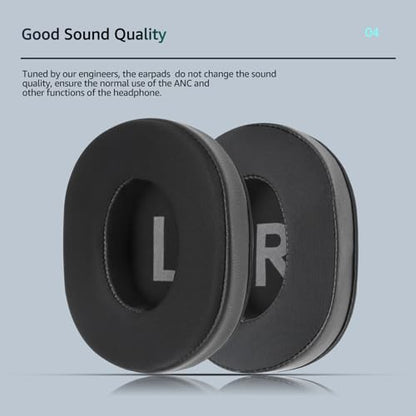 Cooling Gel Earpads for Logitech G Pro X Headphones - Black - color: Black-Frozen