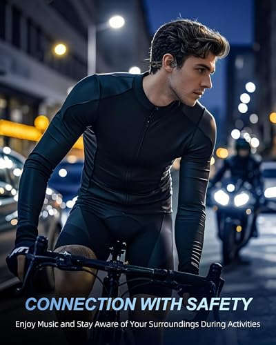 WalkerFit Bone Conduction Swimming Headphones, 32GB MP3 Player, IPX8 Waterproof Underwater Music, Bluetooth 5.3 Open Ear Sport Headphones for Lap Swimming Running Cycling