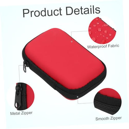 OSALADI Earphone Headphone Bag Storage Bag for Data Cable Small Change Travel Digital Carrying Pouch Digital Carrying case Storage Box Electronics Organizer