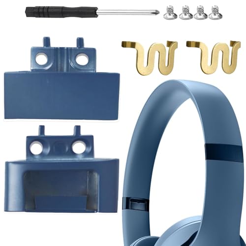 Solo4 Hinge Replacement Headband Connector Metal Folding Repair Parts Clip Cover Pin Kit Accessories Compatible with Beats Solo 4 Headphone. (Slate Blue) - color: Slate Blue