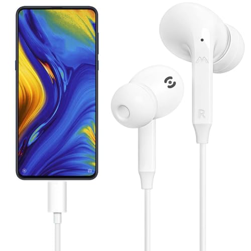 USB C Headphones for iPhone 17 16 15 Pro Max USB C Wired Earbuds with Mic | 2 Pack Type C Earphones Remote Control & Noise Isolating Wired Headphones for iPhone 17 16 15 iPad Samsung Galaxy S25 S24