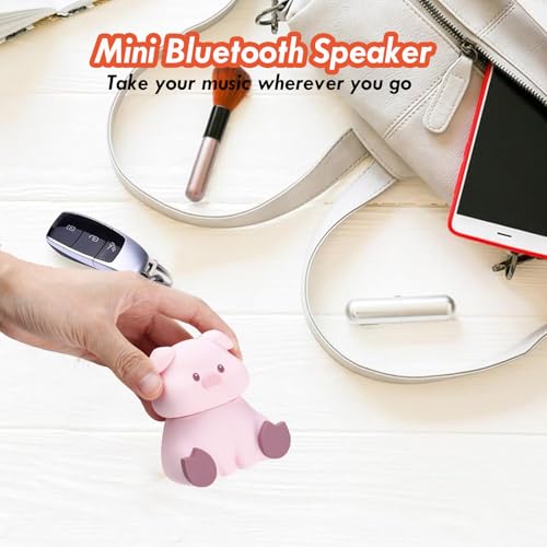 Portable Mini Cartoon Bluetooth Speaker with Phone Holder Mini Animal Cute Kids Wiressless Speaker Built-in Mic, Hands-Free Call for Home Trip Gift (Black-Cat) - color: Black-Cat