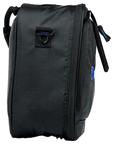 Rockville MB1313 DJ Gear Mixer Gig Bag Case, 13" x 13" x 6" | Dual Layer Foam Padding, YKK Zippers, Rugged Nylon, Rainproof, Shoulder Strap, Rubber Feet, Front Laptop Pocket, Lockable