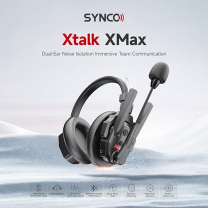 SYNCO XTalk XMax5 Dual-Ear Design Wireless Intercom Headset System - size: 5 PCS