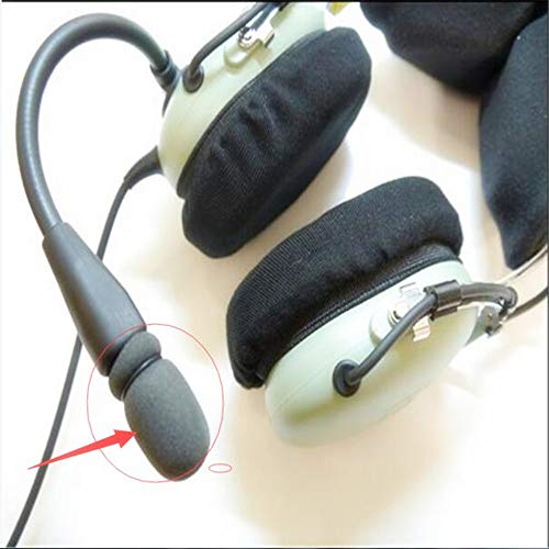 Microphone Cover Compatible with David Clark Aviation Microphone Windscreens DC Mic Covers Protector for M-4 M-7 Headsets Microphone(Pack fo 10)