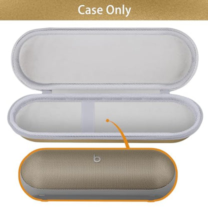 Aenllosi Hard Case for Beats Pill - Speaker Champagne Gold | EVA case construction, Water-resistant design, Dust-resistant design, Case only - color: Gold