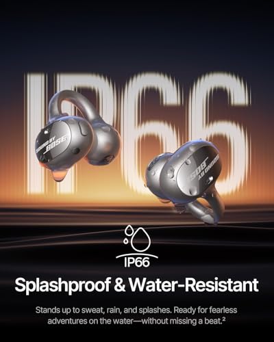 Baseus Inspire XC1 Open Ear Clip-On Earbuds, Sound by Bose, Dolby Audio, Adaptive Tunning Sound, Hybrid 2-Way Driver, Zero-Sense Air Cushion, 4-Mic Adaptive Clear Calls, IP66 Waterproof, 40H Playtime - color: Titanium