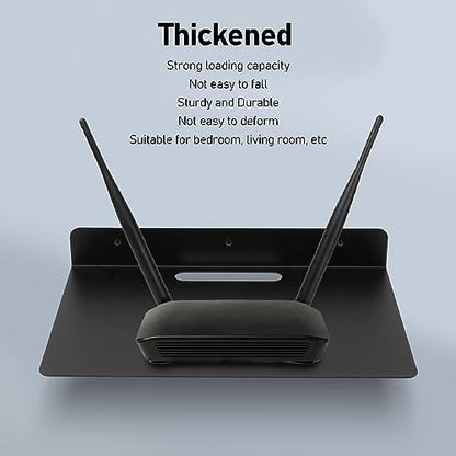 Thickened Proof Metal Wall Mount Shelf for AV Devices - Single Floating Shelf for Audio, Projector, Gaming Systems, Streaming Devices