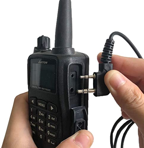 20 Pack Walkie Talkie Earpiece with Mic for BaoFeng Radio Retevis Headset for Baofeng UV-5R BF-888S Arcshell Retevis H-777 RT21 RT22 Kenwood 2 Way Radio by LUITON - color: 20 pack