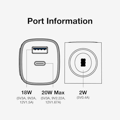 Haribo Charger Block for Apple Watch, 3-in-1 PD 20W USB C Charging Station with Built-in Wireless Smart Watch Charging, Dual Ports Wall Charger Compatible with iPhone,AirPods,iWatch - color: Red