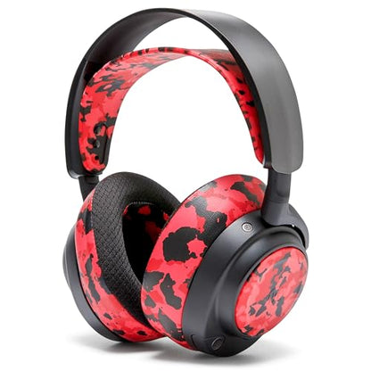 WC Side Plates for Arctis Nova Pro Wireless, Pro Wired & Nova Elite | Made by Wicked Cushions | Also fits Nova Pro Omni, 7, 7X & 7P | Red Camo - color: Red Camo