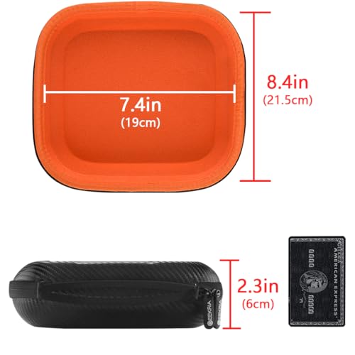 Geekria Shield Headphones Case for Lay Flat Over-Ear Headphones, Replacement Hard Shell Travel Carrying Bag, Compatible with Bose QC Ultra II, B&O Beoplay H95, Sony WH-CH520 and More (Black)