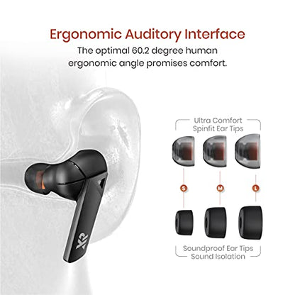 AERO True Wireless Gaming Earbuds, 50ms Ultra-Low Latency, Lite Surround Sound, Bluetooth 5.0 in-Ear Headphones, Noise Reducing Dual-Microphones, for Android and iOS