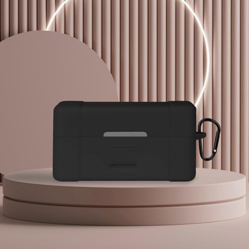 Geekria for Creators Microphone Case Cover Compatible with DJI Mic 2 Charging Case, Mic Silicone Protective Case Skin, Soft Microphone Travel Charging Case Sleeve (Black) - color: Black