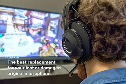 Replacement Game Mic for HyperX Cloud Revolver Headset on PS4 PS5 Xbox One PC, 3.5mm Detachable Boom Microphone
