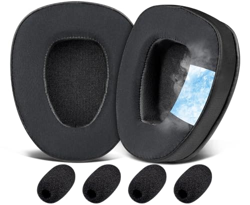 SOULWIT Cooling Earpads for BlueParrott B650/S650(650XT) Noise Cancelling Bluetooth Headset, Ear Pads Cushions with High-Density Foam - CG Black