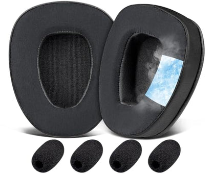 SOULWIT Cooling Earpads for BlueParrott B650/S650(650XT) Noise Cancelling Bluetooth Headset, Ear Pads Cushions with High-Density Foam - CG Black