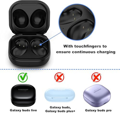 Charging Case for Buds Live Earbuds, Replacement USB C Charger Dock Station for Buds Live R180 with LED Indicator, Ear Buds Protective Cover Carrying Case