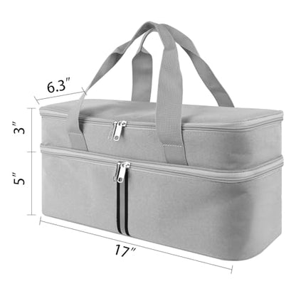 Immersion Hand Blender Storage Bag - Light Grey, Portable Handheld/Stick Blender Travel Organizer (Bag Only) - color: Light Gray