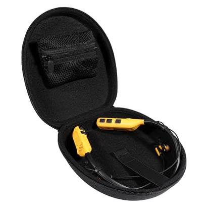 Case Compatible with DEWALT Neckband Headphones and 2-in-1 Neckband Headphones w/Built-in Speakers (Black) - color: Black