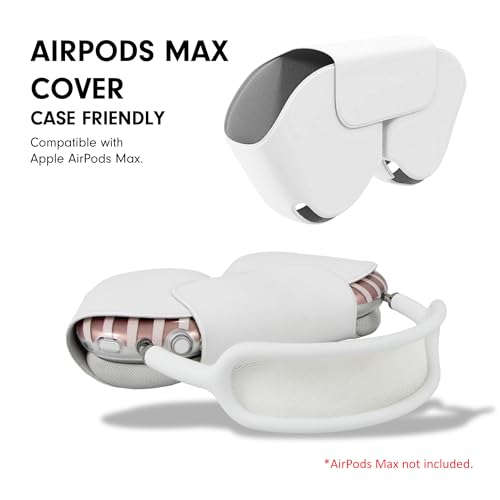 Sonix Protective Case for AirPods Max Headphones - Stylish TPU Hard Shell Ear Cup Covers | Abstract Stripe Nude - color: Abstract Stripe Nude