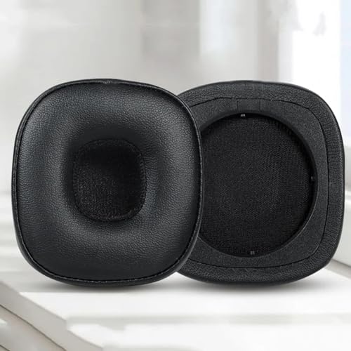 Replacement Major 4 Earpads for Marshall Major IV Wireless On-Ear Headphones Ear Cushion Pads with Protein Leather and Memory Foam, Repair Part (Black)