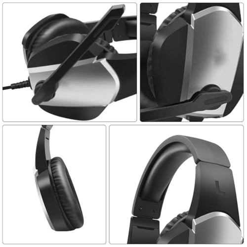 Gaming Headset for Computer Games with Noise Canceling Microphone Black