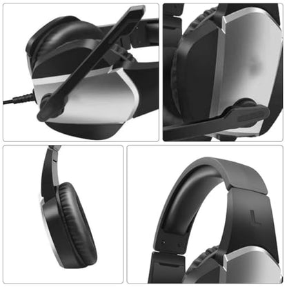 Gaming Headset for Computer Games with Noise Canceling Microphone Black