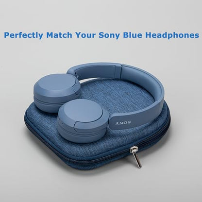Ginsco Case Compatible with JBL Tune 510BT/520BT/500BT with Sony WH-CH520/510, Ultra-Slim Hard Shell Headphone Case for On Ear Headphones (Blue) - color: Blue