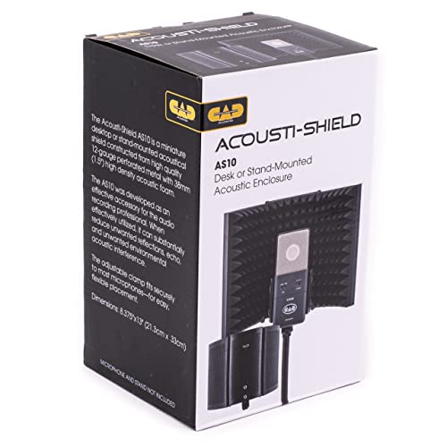 CAD Audio AS10 Acousti-Shield Desktop or Stand Mounted Acoustic Enclosure
