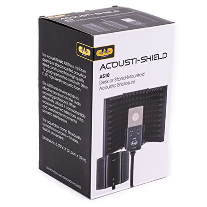 CAD Audio AS10 Acousti-Shield Desktop or Stand Mounted Acoustic Enclosure