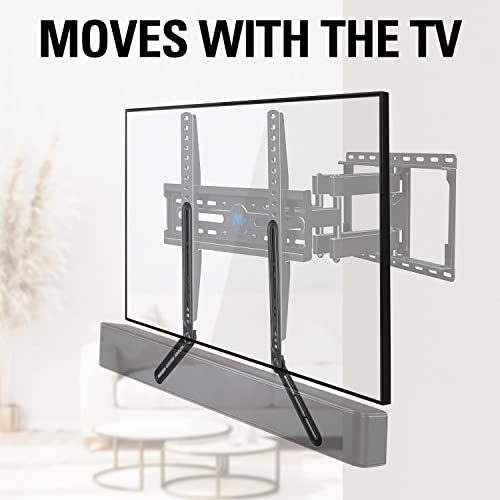 Mounting Dream Soundbar Mount Fits Most Sound Bars Up to 15 lbs, Mounting Soundbar Above or Under TV, Sound Bar Mounting Brackets for TV, Sound Bar Mount with Detachable Extension Plates MD5422 - size: For soundbars up to 15lbs