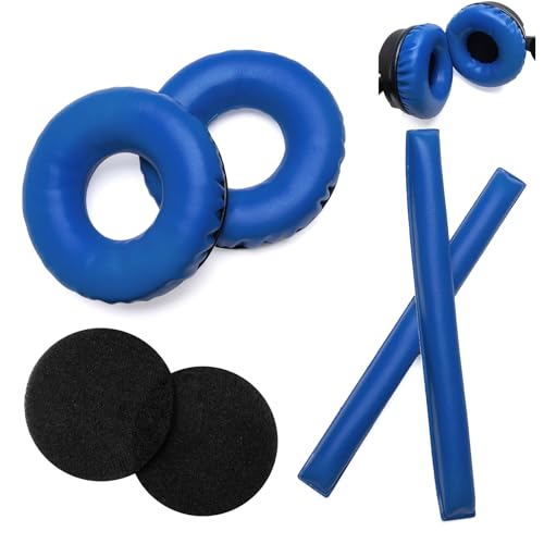 Ear Pads Headband Kit for Sennheiser HD25, HD250BT, HMD25, Blue - color: Rainbow Color