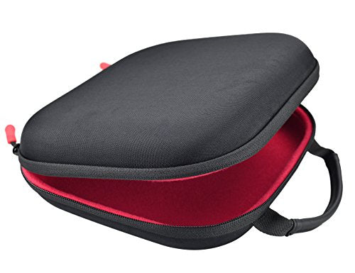 Case for Sony WH-1000XM5, WH-1000XM4, WH-XB910; JBL Live 650BTNC; ATH-M50X, ATH-M50, ATH-MSR7GM, MSR7NC, MSR7BK, ANC7/9/29, ESW9; BeoPlay H2, H6, H7, H8, H9 - color: Black with red lining