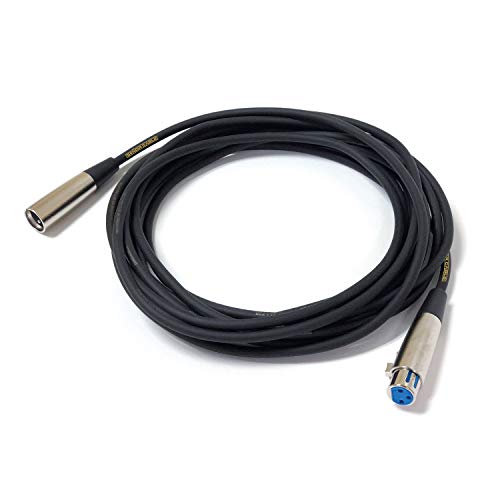 20 Foot XLR Male to XLR Female Microphone Cable | Microphone Cord Professional Audio Wire for Studio Recording and Live Sound (Senor Mic Cable - 2 Pack, Black)