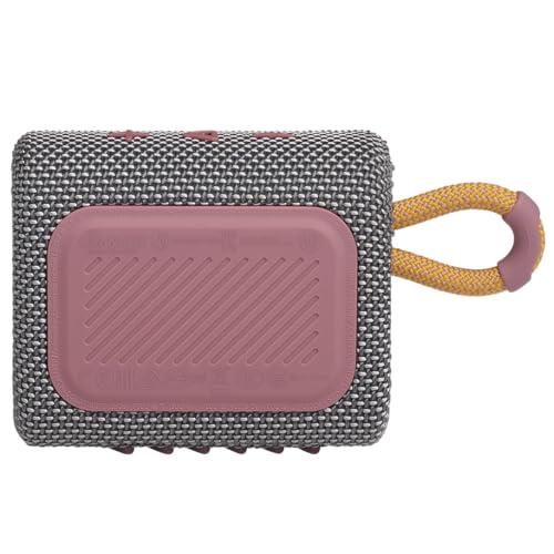 JBL Go 3 - Portable Mini Bluetooth Speaker, big audio and punchy bass, IP67 waterproof and dustproof, 5 hours of playtime, speaker for home, outdoor and travel (Grey) - color: Grey, style: GO3