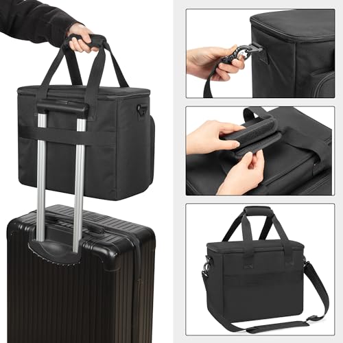 PGmoon 9 Slots Wireless Microphone Case, Microphone Bag for Handheld Mic | Microphone Carrying Case Fit for Singing, Karaoke, Party (Patent Design)